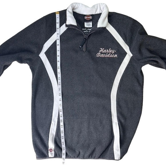 Harley Davidson Women’s 1/4 Zip Fleece Pullover. Size Large. - Picture 3 of 8